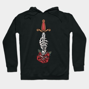 Knife and skull Hoodie